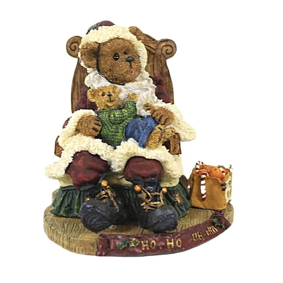 Boyds Bears Resin 4.25In Kris Kringle With Joey Music, Resin, Christmas Bearstone Santa 270507