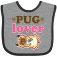 thumbnail image 3 of Inktastic Pug Lover Dog Gift Girls Baby Bib, 3 of 4