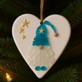 thumbnail image 2 of Christmas Tree Ornaments Set Heart Shaped Acrylic Gnome Decorations For Home Holiday Display 2 Piece, 2 of 2