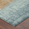 thumbnail image 3 of Addison Rugs Chantille Indoor/Outdoor Transitional Stripes Graphite Machine Washable Round Rug, 8' x 8', 3 of 7