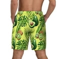 thumbnail image 4 of Gaeub Kiwi and Avocado Mens Swim Trunks Stretch Beach Shorts Quick Dry for Men Swim Shorts Swimwear with Pockets- Medium, 4 of 9