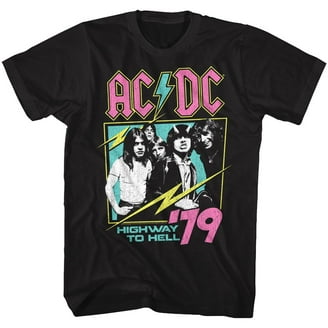 American Classics ACDC Back In Black Adult T-Shirt, Cotton, Black
