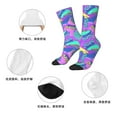 thumbnail image 5 of Honeii Disco Roller Skates Print Adult Socks,Crew Socks,Casual Calf Socks,Daily Wear Socks for Men & Women, Perfect for Sports, Casual and Everyday Use, 5 of 6