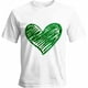 thumbnail image 1 of Camisetas informales de manga corta con trébol de corazón verde para hombre, camisetas gráficas, 1 of 8
