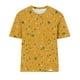 thumbnail image 4 of Camisetas de Mujer con Cuello Redondo Blusas de Manga Corta Imprimir Top, Camisetas de Mujer para Primavera Verano Casual, 4 of 4