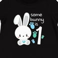 thumbnail image 3 of Inktastic Somebunny is One First Birthday Bunny Baby Fleece Romper, 3 of 4