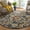 Navy/Multi, variant on SAFAVIEH Blossom Lennon Floral Wool Runner Rug, Gold/Multi, 2'3" x 8'