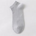 thumbnail image 2 of Mens Thin Rayon Breathable Ankle Socks Soft Low Cut Comfortable Sock Lightweight Mesh Sock Gray One Size, 2 of 6
