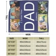 thumbnail image 3 of Custom Blanket Personalised Blanket with Photos Customised Blankets Custom Throw Blanket for Family Birthday Wedding Gift Sofa Bedroom, 3 of 6