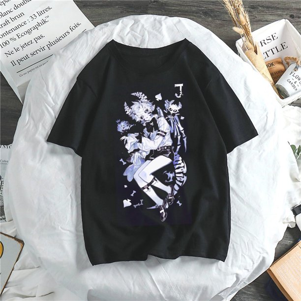 SASSYME Anime gótico T-shirt hermosa mujer suelta camiseta Punk oscuro Streetwear señoras gótico Top Harajuku ropapangjing