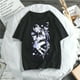 thumbnail image 1 of SASSYME Anime gótico T-shirt hermosa mujer suelta camiseta Punk oscuro Streetwear señoras gótico Top Harajuku ropapangjing, 1 of 4