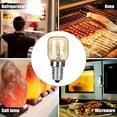 thumbnail image 5 of Warm Yellow Light Oven Lamp, Screw Base Halogen Bulbs With High Temperature Resistant Tungsten Filament For Refrigerators, Himalayan Salt Lamps, Chandeliers (6PCS), 5 of 5