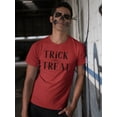 thumbnail image 2 of Trick Or Treat T-Shirt Men -Image by Shutterstock, Male Large, 2 of 4