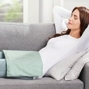Pure Enrichment PureRelief Express Designer Series Electric Heating Pad - 12” x 15” Fast-Heating with 4 Heat Settings, Machine-Washable Fabric, 2-Hour Auto Safety Shut-Off - Laurel Leaves