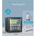 thumbnail image 3 of Refrigerador de bebidas Electactic 50 latas de 30 L con puerta de vidrio, 3 of 7