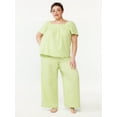 Joyspun Women's Gauze Sleep Pants, Sizes S to 3X