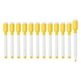 thumbnail image 1 of Stylo pour Tableau Blanc, Pointe Fine 0,5-1 mm Effaçable à Sec Jaune Marqueurs pour Tableau Blanc, 12 Pcs, 1 of 6