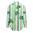 thumbnail image 2 of TaTaai Ladies St. Patrick's Day Printed Long Sleeve Shirt Fashion Round Neck Casual Blouse Lightweight Soft Polyester Top for Daily Party Office Vacation All Seasons Wear Gift, 2 of 5