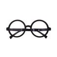 thumbnail image 1 of BCP Plastic Matte Black Round Frame Eyeglasses Costume Party Favors, 1 of 2