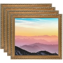 ArtToFrames 13" x 19" Dark Gold Picture Frame, 13x19 inch Gold Wood Poster Frame (WOM-4553), 4 Pack
