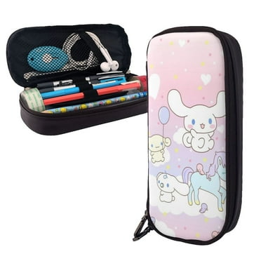 Cinnamoroll Leather Pencil Case Pen Holder Large Capacity Stationery Organizer Pencil Bag