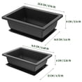 thumbnail image 2 of ColoMX 8 Sets Plant macetas rectangulares Plantería de macetas Guardería de jardín Container de macetas con bandeja, 2 of 8
