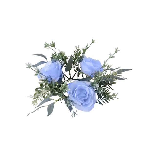 Wedding Centerpieces for Tables Artificial Valentine's Day Rose Candle Holders Corona Decoraciones de Boda Artificial Floral Centerpiece Candle Holders for Table