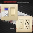 thumbnail image 2 of ENERLITES Elite Series Screwless Decorator Wall Plate Child Safe Outlet Cover, Size 2-Gang 4.68" H x 4.73" L, Unbreakable Polycarbonate Thermoplastic, SI8832-GD, Gold, 2 of 5