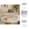 thumbnail image 5 of Acrylic Decorative Boxes for Home Decor with Lid -  Elegant Jewelry Box and Home Organizer for Keepsakes - Perfect Home Decor Storage Box for Living Room, Bedroom, or Office Decor - 2" White & Gold, 5 of 12