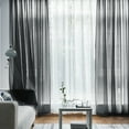 thumbnail image 2 of Rosnek Sheer Curtains Elegant Sheer Window Drapes Rod Pocket, Single Panel in Black, 2 of 5