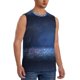 thumbnail image 2 of Fotbe Retro Blue Glitter Men's Camiseta sin Mangas Estampada para Hombres, Playera Casual para Gimnasio, Entrenamiento, Playa-3X-Large, 2 of 7