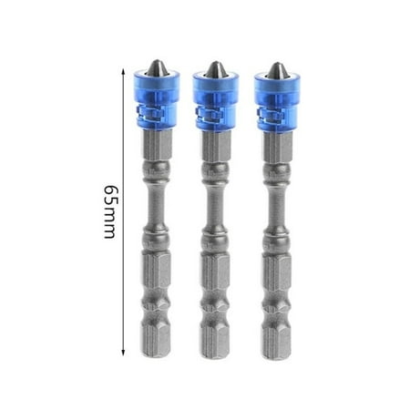 

3Pcs Alloy Ph2 Single Head Magnetic Screwdriver Bits 1/4 Inch Hex Shank 65mm