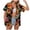 Orange, variant on Gubotare Hawaiian Shirts for Women Women's Hawaiian Shirt Short Sleeve Tropical Button Down Summer Beach Floral Hawaii Shirt Lightweight (AG,XXL)