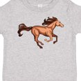 thumbnail image 4 of Inktastic Galloping Brown Horse-stylized Illustration Boys or Girls Toddler T-Shirt, 4 of 5