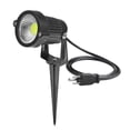 thumbnail image 1 of Enchufe De Ee. Uu. 5W Cob Led Luz De Jardín Reflector De Jardín Con Spike Yard Patio Path Spotlight Lamp Impermeable Cool White Ac 85-245V Eigraketly HA025407-02, 1 of 5