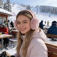 thumbnail image 3 of HaoXun Winter Fleece-Lined Foldable Faux Rabbit Fur Ear Muffs - Windproof Cold Weather Protection with Adjustable Headband for Outdoor Activities, 3 of 6