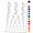 Black, variant on Chevron Arrow Outline Water Resistant Temporary Tattoo Set Fake Body Art Collection - White