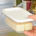 thumbnail image 4 of Caja de mantequilla casera portátil para cocina, comida para cortar con tapa, contenedor rectangular, plato de almacenamiento de sellado Che, 4 of 5