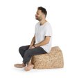 thumbnail image 2 of Gouchee Home Cube Straw Large Pouf – Faux Hay Bale Bean Bag Footstool with Soft Velvet Cover, Polystyrene Beads Fill, Lightweight & Stylish Seating, Made in Canada, 2 of 6