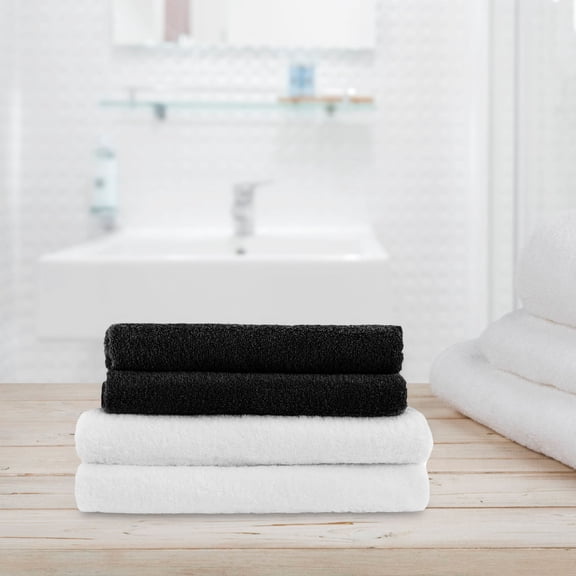 BESTYASH 8Pcs Reusable Kitchen Cloths Dish Towels White for Home Users