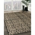 thumbnail image 3 of Ahgly Company Machine Washable Indoor Square Abstract Brown Sugar Brown Area Rugs, 6' Square, 3 of 7
