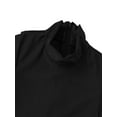 thumbnail image 6 of Alvivi Girls One Piece Ballet Dance Leotard Long Sleeves Zippered Gymnastics Jumpsuit Black 5-6, 6 of 7
