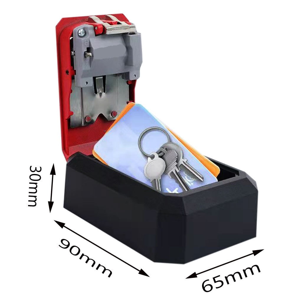Password Key Lock Box Wall Mounted Zinc plastic Alloy Key Box Weatherproof ,House, Apartment, Office Key Storage