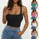 thumbnail image 1 of Ropa para mujer,Blusa informal de verano sin mangas para mujer, de poliéster, de largo regular, color liso, sopatenor, 1 of 8