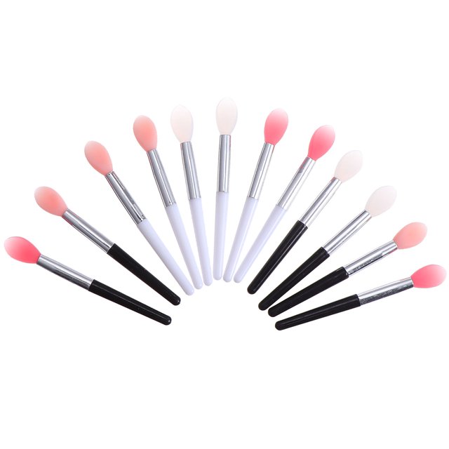 UPGRATOR 12Pcs Makeup Lip Brush for Liquid Cosmetics Application Assorted Color Women