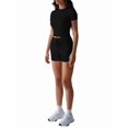 thumbnail image 2 of Womens Two Piece Lounge Sets Casual Summer Outfits 2 Piece Short Matching Clothing Set Black S, 2 of 8