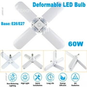 iMeshbean E27 Deformable LED Garage Light Ceiling Fixture Lights Shop Workshop Lamp