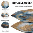 thumbnail image 4 of Waterproof Throw Pillow Covers Set of 2, 24x24 Inch Oil Painting Blue Yellow Decorative Pillowcases Outdoor Pillow Slip Cushion Covers Set for Couch Tent Modern Tree Art Hand-painted, 4 of 7