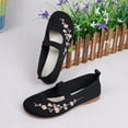 thumbnail image 4 of Quaouag Women's Embroidered Mesh Ballet Comfortable Casual Mary Jane Shoes for Walking Daily Outfits, 4 of 7
