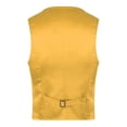 thumbnail image 2 of Alvivi Mens Shiny Sequin Suit Vest V-Neck Party Dress Stylish Tuxedo Waistcoat Sleeveless Jacket Gold 3XL, 2 of 7